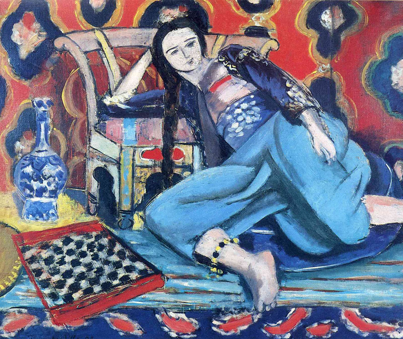 Odalisque with a Turkish Chair<br>1928, ͻ, 60 x 73 cm<br>ղڣMuse National d'Art Moderne, Centre Georges Pompidou, Paris, France