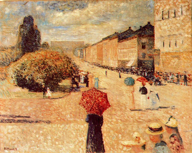 յĿԼֵ- Spring Day on Karl Johan Street, 1890<br>ղڣBergen Billedgalleri, Bergen, Norway