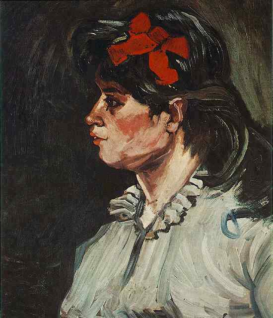 Portrait of a Woman with Red Ribbon br>安特卫普 -- Antwerp, 12/1885