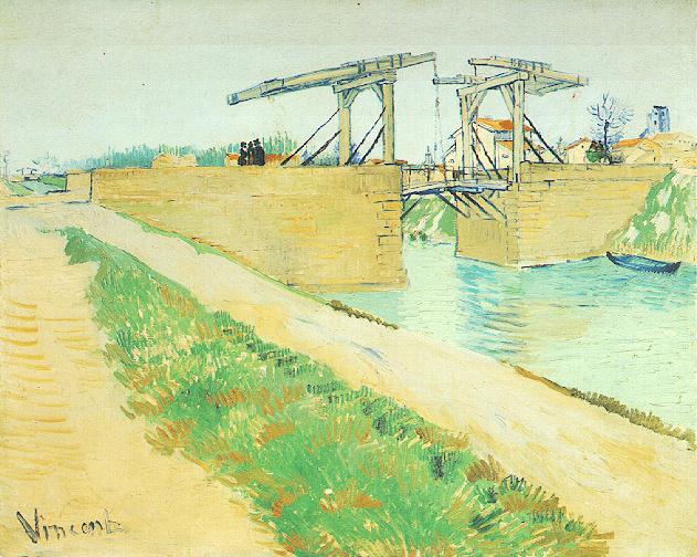 Langlois Bridge at Arles with Road Alongside the Canal, The