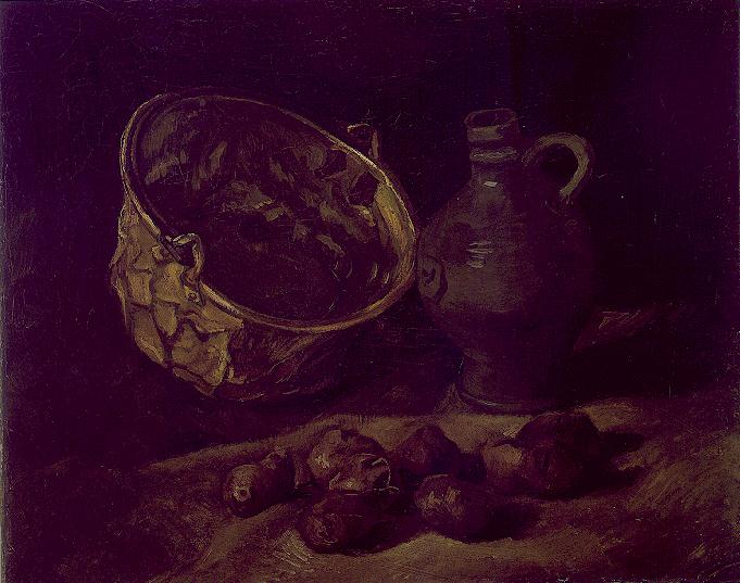 Still Life with Brass Cauldron and Jug