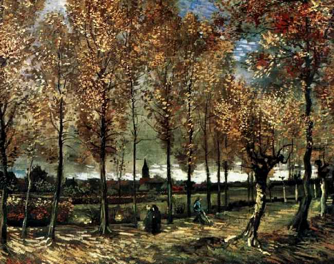 Lane with Poplars