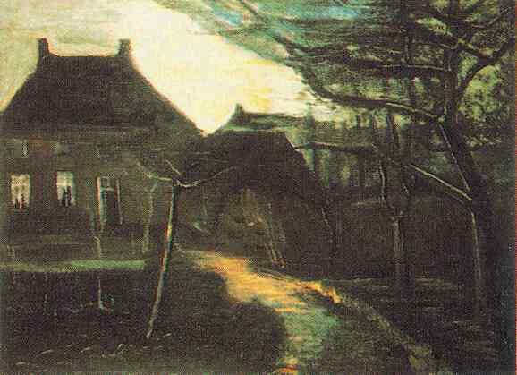 Parsonage at Nuenen by Moonlight, The