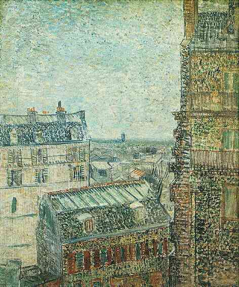 View of Paris from Vincent's Room in the Rue Lepic