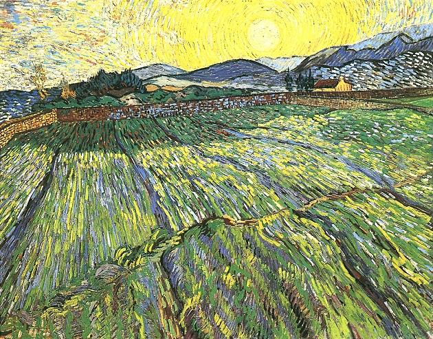 Enclosed Field with Rising Sun 
