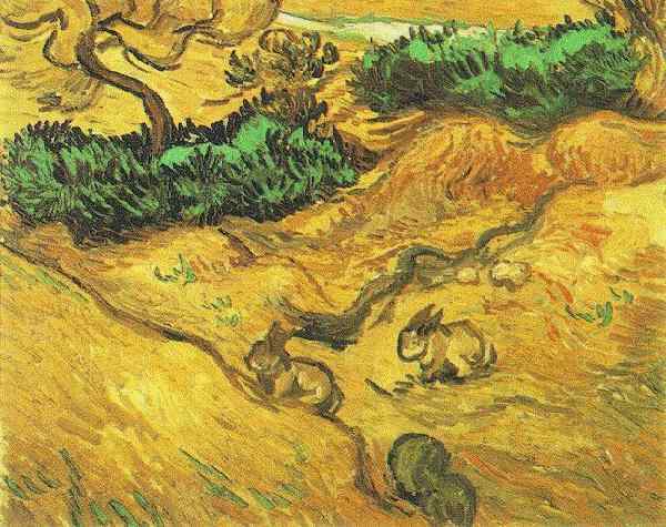 Field with Two Rabbits 