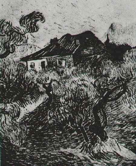 White Cottage Among the Olive Trees, The 