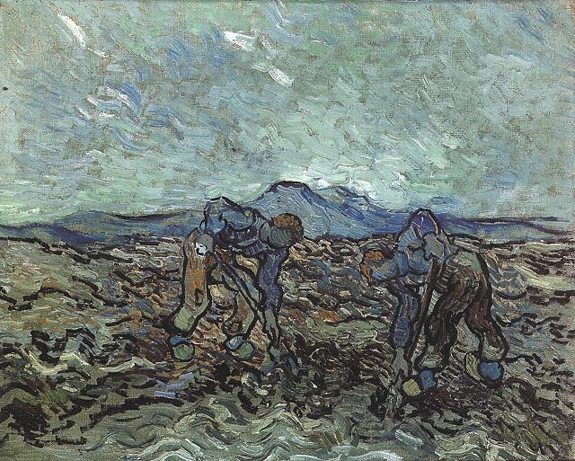 Peasants Lifting Potatoes 