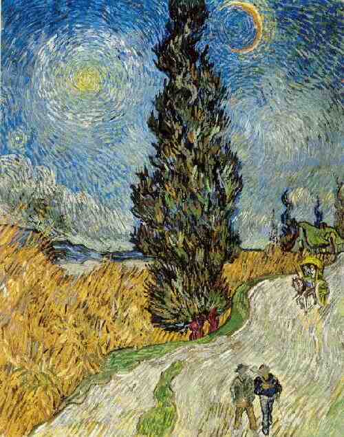Road with Cypress and Star 