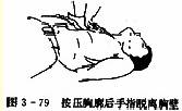 胸外心脏按压术:按压胸廓后手指脱离胸壁